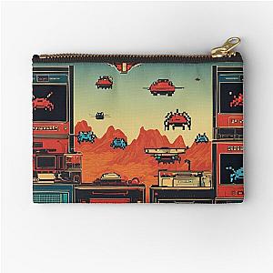 Space Invaders 90s Zipper Pouch