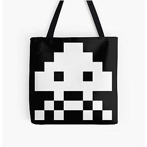 Space Invaders All Over Print Tote Bag