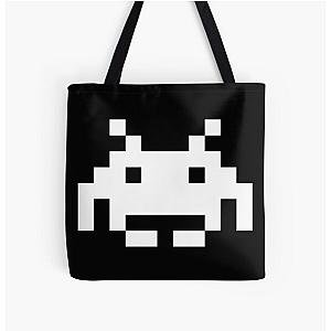 Space Invaders All Over Print Tote Bag