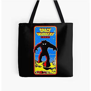 Space Invaders All Over Print Tote Bag