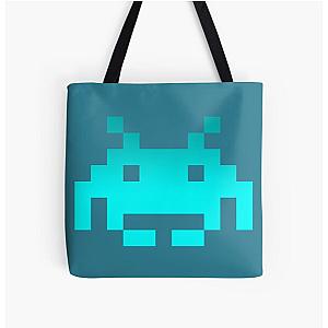 Space Invaders All Over Print Tote Bag