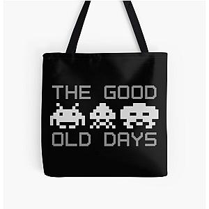 Space Invaders All Over Print Tote Bag