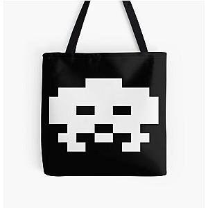 Space Invaders All Over Print Tote Bag