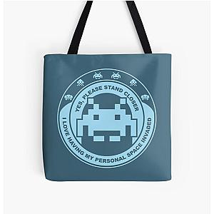 Space Invaders All Over Print Tote Bag