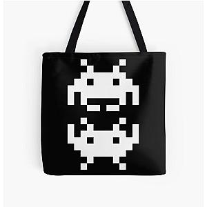 Space Invaders All Over Print Tote Bag