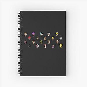 Spelunky 2 Characters Pattern Classic       Spiral Notebook