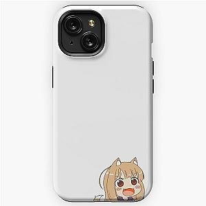 Peeking Chibi Holo Angry - Spice and Wolf iPhone Tough Case