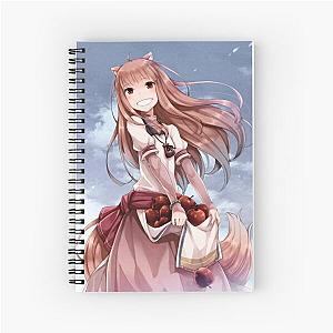 Holo with a Bundle of Apples - Spice and Wolf Spiral Notebook