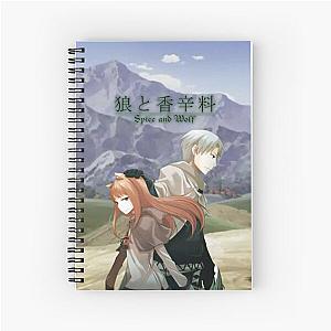 Holo and Lawrence Spice and Wolf Scene Spiral Notebook