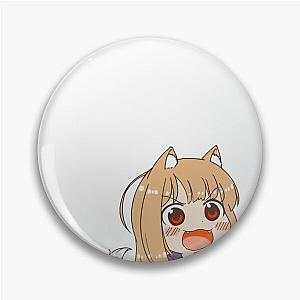 Peeking Chibi Holo Angry - Spice and Wolf Pin