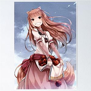 Holo with a Bundle of Apples - Spice and Wolf Poster