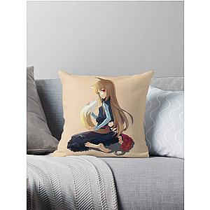 Spice and Wolf - Horo Throw Pillow