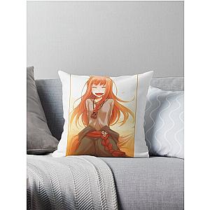 Horo Spice and Wolf Throw Pillow