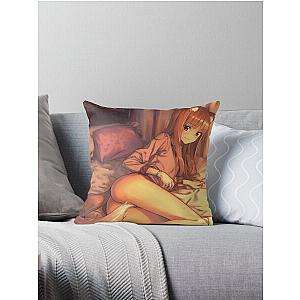 Horo Spice and Wolf Throw Pillow