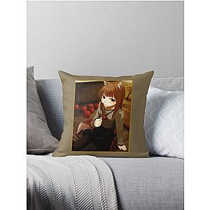 Horo Spice and Wolf Throw Pillow