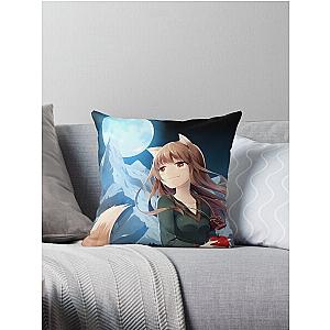 Horo - Spice And Wolf Throw Pillow