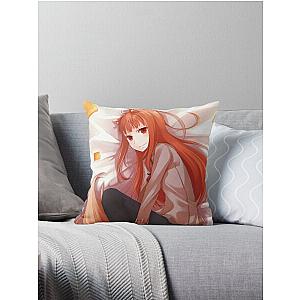 Horo Spice and Wolf Throw Pillow