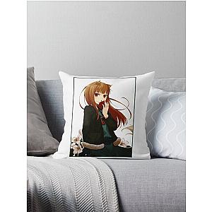 Horo Spice and Wolf Throw Pillow