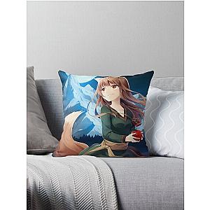 Holo Spice and Wolf Manga Throw Pillow