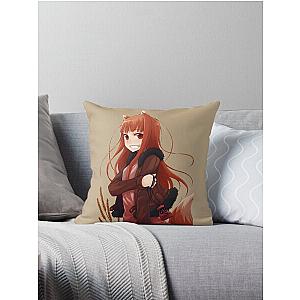 Horo Spice and Wolf Throw Pillow