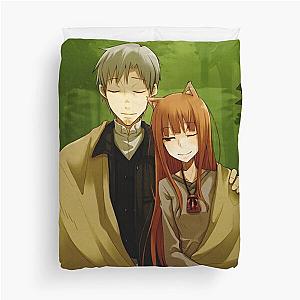 Horo and Lawrence Spice and Wolf Duvet Cover