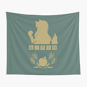 Horo - Spice and Wolf Logo (Gold) Tapestry