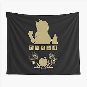 Horo - Spice and Wolf Logo (Gold) Tapestry