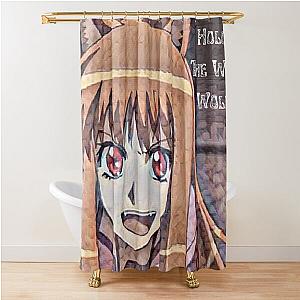 Holo The Wise Wolf From Spice and Wolf Design Shower Curtain