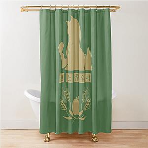 Horo - Spice and Wolf Logo (Gold) Shower Curtain