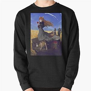 Holo Spice and Wolf Artwork For Otaku Pullover Sweatshirt