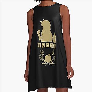 Horo - Spice and Wolf Logo (Gold) A-Line Dress