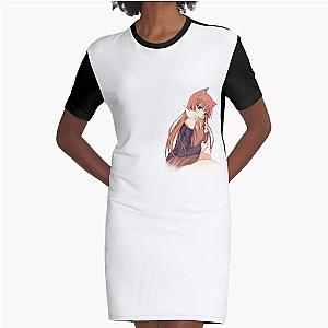 spice and wolf novel and anime Graphic T-Shirt Dress