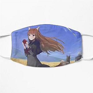 Holo Spice and Wolf Artwork For Otaku Flat Mask