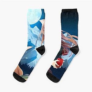 Holo Spice and Wolf Manga Socks