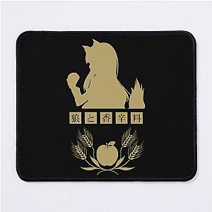 Horo - Spice and Wolf Logo (Gold) Mouse Pad