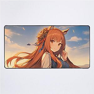 Holo in Golden Fields  Spice and Wolf Anime Girl Waifu Desk Mat