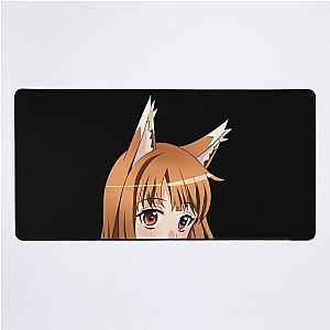 Holo Peeker Spice And Wolf Desk Mat