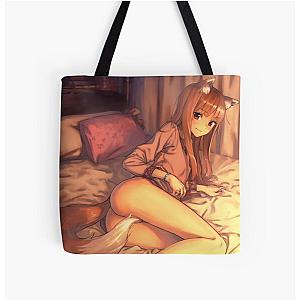 Horo Spice and Wolf All Over Print Tote Bag