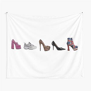 Illustration of Spice Girls Shoes Tapestry