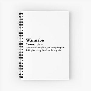 Spice Girls Aesthetic 90s Lyrics Notebook