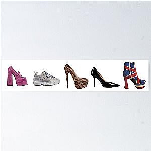 Illustration of Spice Girls Shoes Poster
