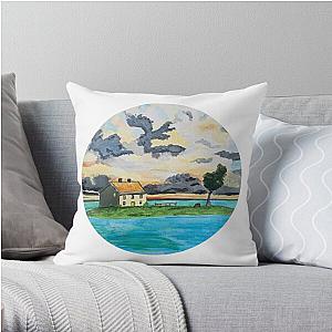 Spirited Away Train Scene - White Throw Pillow RB2907