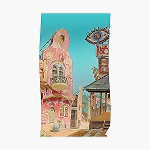 Spirited Away Town Poster RB2907