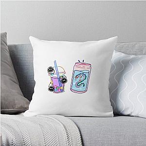 Spirited Away Sticker Throw Pillow RB2907
