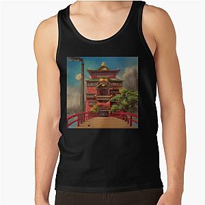 Spirited Away Bathhouse, Spirited Away art Tank Top RB2907