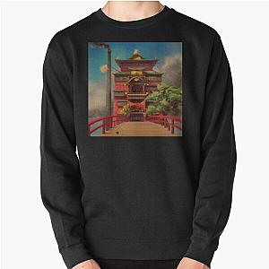 Spirited Away Bathhouse, Spirited Away art Pullover Sweatshirt RB2907