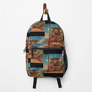 Spirited Away Bathhouse, Spirited Away art Poster Backpack RB2907