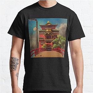 Spirited Away Bathhouse, Spirited Away art Classic T-Shirt RB2907