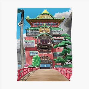 Spirited Away Bathhouse Digital Art Poster RB2907