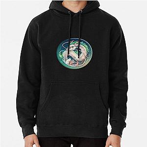 Haku Spirited Away Sticker Pullover Hoodie RB2907